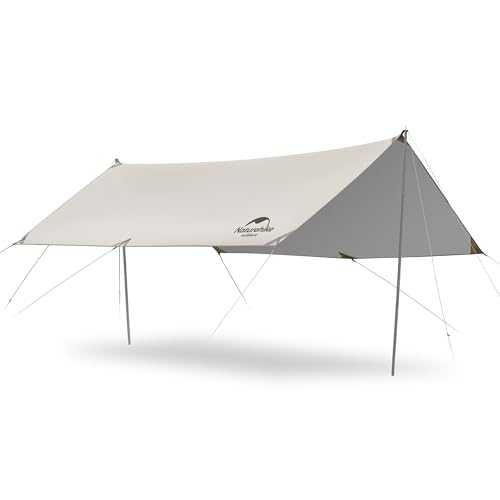 Naturehike Camping Awning Tarpaulin Tarp Waterproof Rainproof Anti-uv Sun Protection Canopy Awning Pavilion for 8-12 people Outdoor Camping Picnic Festival