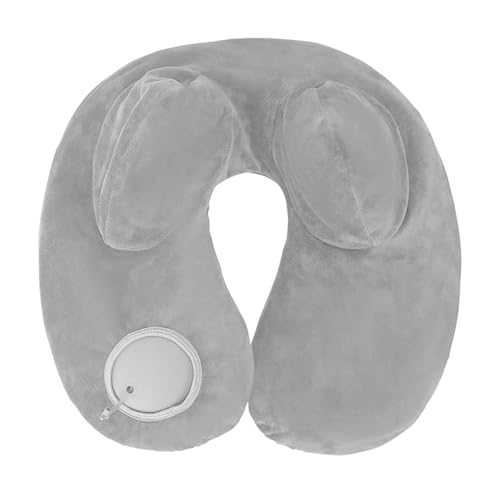 YIZITU Inflatable Shape Travel Pillow Neck Cushion For Neck For Aircraft & Office Use Press To Inflate Neck Pillow