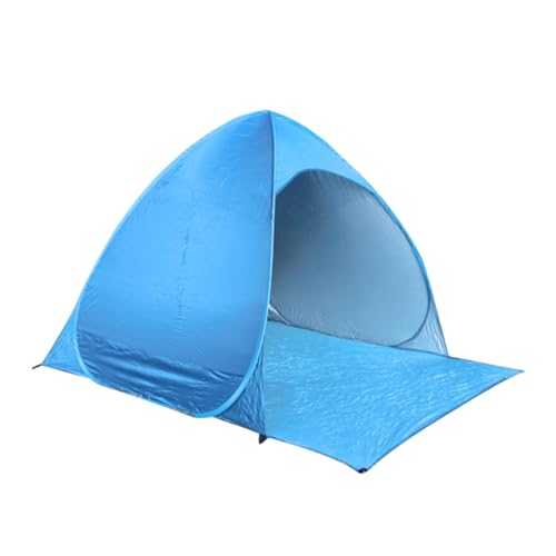 TOGEVAL Beach Tent Automatic Setup Instant Open Camping Tent Sunshade Canopy Tent Portable Tent for Outdoor Activities Blue