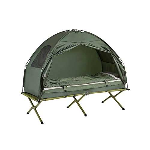 SoBuy Foldable Camping Tent with Bed Air Mattress Sleeping Bag Carrying Bag Camping Bed OGS32