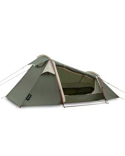 qeedo Light Spruce trekking tent in 2 sizes, ultra lightweight, tunnel tent