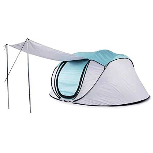 Quick-open Panoramic Sunroof Fully Automatic Free-to-build Tent Outdoor Camping Camping Anti-storm Tent For Travel Camping (blue)