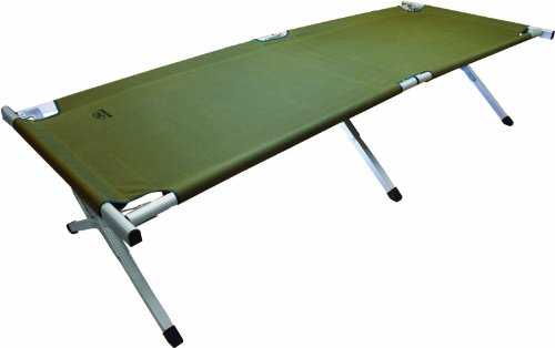 Highlander Aluminium Camp Bed - Olive