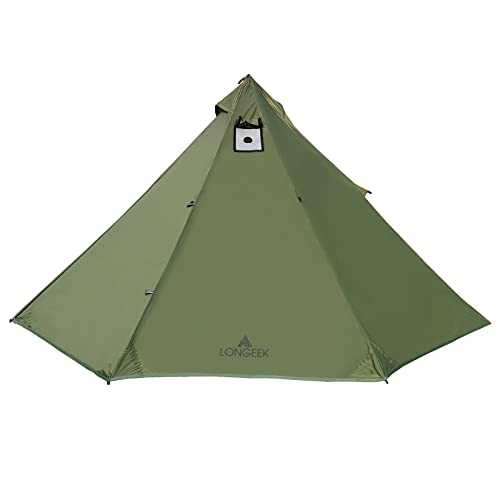 LONGEEK 2 Person Camping Tent 4 Seasons Ultralight Easy up Hot Tipi