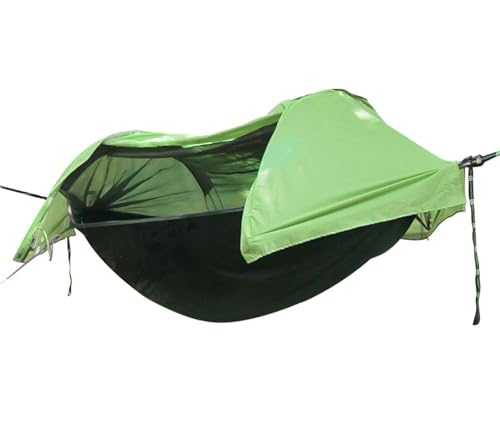 Swinging Hammock 270x140 Cm Hammocks With Mosquito Net Tent And Rain Fly Tarp, Portable Single & Double Nylon Parachute Travel Tree Hammocks