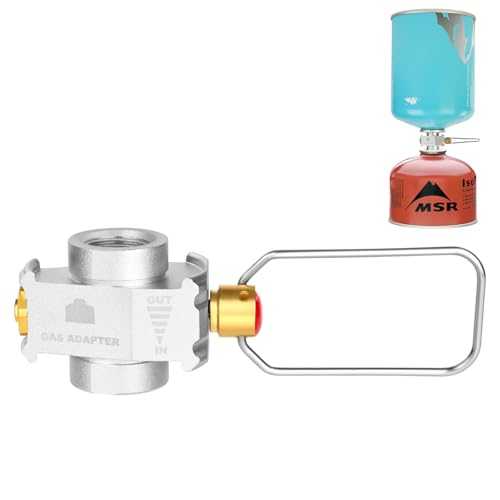Adiwo Gas Tank Refill Adapter, Portable Outdoor Gas Tank Refill Adapter, Spiral Valve Adapter, Outdoor Portable Air Pressure Valve Charging Valve, Multi-Function Camping Tank Exhaust Valve