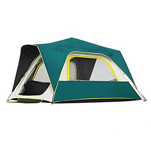 Tent 4 Season Backpacking Tent For 2-3 Person Hiking Camping OutdoorLightweight Camping Tent (Color : Blue green, Size : 240x240x152cm)
