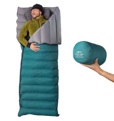 Litume Lightweight, Packable Sleeping Bag - 5-15°C, Double, for Backpacking, Camping, Family, Compact with Stuff Sack