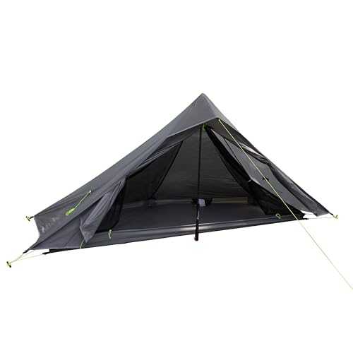 Nature Link Altair One Ultralight Trekking Pole Backpacking Tent, Waterproof SIL Nylon, Double Wall, 3 Season, 1 Person Shelter for Backpacking, Hiking, Camping, Trekking, Bushcraft