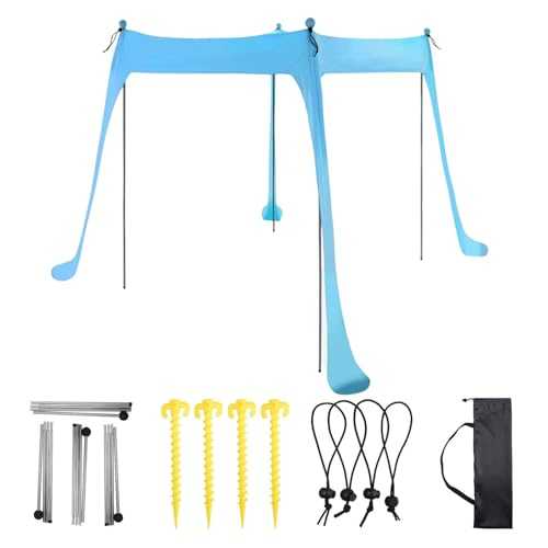 Lycrà Beach Tent - Canopy Tent Sun Shade | Beach Tént Sun Shelter | Tarp Poles Tents Poles, Aluminum Canopy Poles for Camping, Fishing