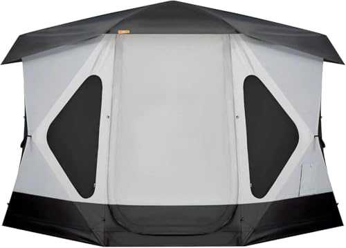 Ice Fishing Tent Space Camping Tent, 4-6 Person Large Family Tent With 6'10'' Height, 2 Doors, 8 Windows, Waterproof Pop Up Easy Setup Shelters