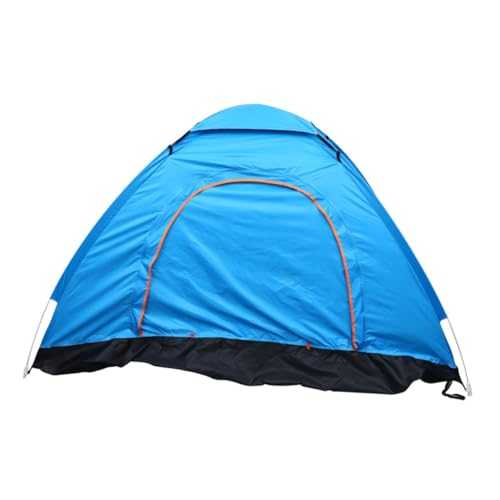 YARNOW Tarps for Camping Automatic Instant up Beach Tent Portable Waterproof Camping Tent for 1 2 People Uv Sun Shade Shelter Blue Ideal for Outdoor Beach Activities Tent Beach