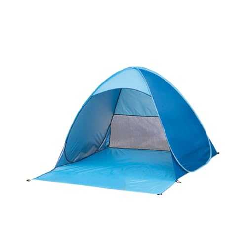 Mipcase Automatic Folding Beach Tent Portable Shelter for Outdoor Use Lightweight UV Protection Canopy Blue Ideal for Camping Fishing and Picnics