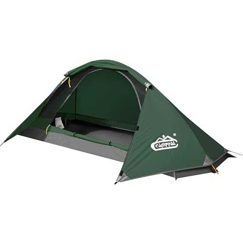 camppal 1 Person Tent for Camping Hiking Hunting Hiking Hiking 4 Seasons Wind Resistance Waterproof Waterproof