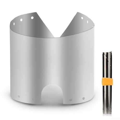Camping Stove Windshield, Ultralight Titanium Camping Stove Wind Shields Windproof Plate Wind Screen Block for Backpacking Stove Picnic Cooker (15CM)