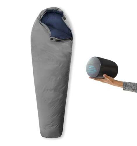 Litume Ultra Compact Sleeping Bag for Summer and 3 season 700+ Fill Power Down, Ultra-Lightweight and PortableMummy Sleeping Bag, 6-20°C/3-15°C Sleep Sack for Hiking Traveling Camping Backpacking