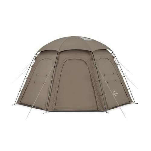 Naturehike 157.48"x157.48"x82.67"Large Camping Tent with Instant Setup,Weatherproof Outdoor Tent for Camping, Hiking & Traveling, 3 Seasons Dome Tent Included Carry Bag