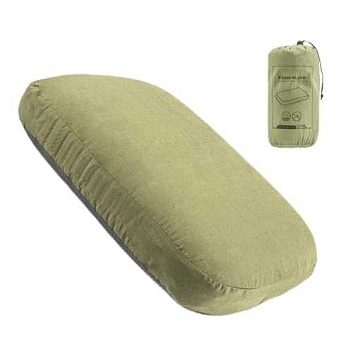 Backpacking Pillow – Lightweight Camp Pillow, Portable Travel | Washable Compressible Cushion, Camping Sleep Support, Home Car for, Compact and Comfortable Design