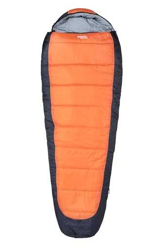 Mountain Warehouse Mummy Shaped Microlite 1400 Sleeping Bag - 3/4 Season, Insulated Camping Bag - Best for Spring Summer