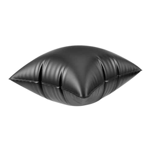 GLSTOY Camping Pillow Inflatable Pillow Inserts for Adults 40cm x 40cm Black Portable Half- Pillow for Outdoor Travel