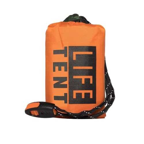 Uxsjakjsd Outdoor Insulated Emergency Tent 2 Person Waterproof Emergency Life Saving Insulated Includes Life Whistle Ripstop Tent