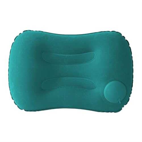 AOLUOER Outdoor Camping Pillow, Quick Press Inflatable Head Pillow, Portable Sleeping Pillow, Travel Lumbar Cushion And Back Pillows(Green)