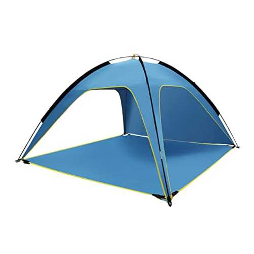 YARNOW 1pc Tent Camping Vinyl Canopy UV Cabana Protection Portable Umbrella Shade Canopy Rooftop Inflatable Dome Instant Teepee Swag Cot Waterproofing Blue Cloth