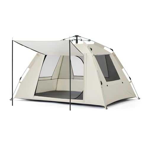 NEONMAN Outdoor Camping Tent, Pop Up Tent One door and Three Windows Sun-proof UV-resistant Waterproof Ventilated and Wind-resistant, Suitable for Camping