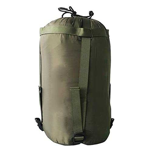 Compression Stuff Sack, Lightweight Nylon Sleeping Bag Space Saving Stuff Sack, Travel Carry Storage Stuff Sack, Sleeping Bags Clothes Organizer for Camping Hiking Backpacking(Army Green)