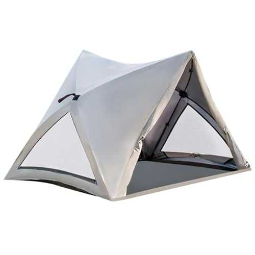 Camping Tent, 3 to 4 Person Waterproof Shelter, Automatic Pop-Up Beach Tent, UV-Resistant, Windproof, Foldable Family Canopy for Hiking, Travel, Outdoor Adventure, Oxford Cloth, 78.74x57.48x51.18 inc