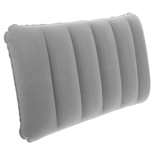 EXAOMBLE Ultralight Inflatable Camping Pillow Ergonomic PVC Cushion for Outdoor Adventures Versatile Headrest Lumbar Support for Hiking Travel and Napping