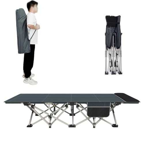 MDDKOP Camping Cot, Folding Camping Cots for Adults, Portable Sleeping Cot, Upgraded Camp Cot Bed Space Saving Easy Storage for Outdoor Camping/Office, Home Nap Cama Plegable Portátil