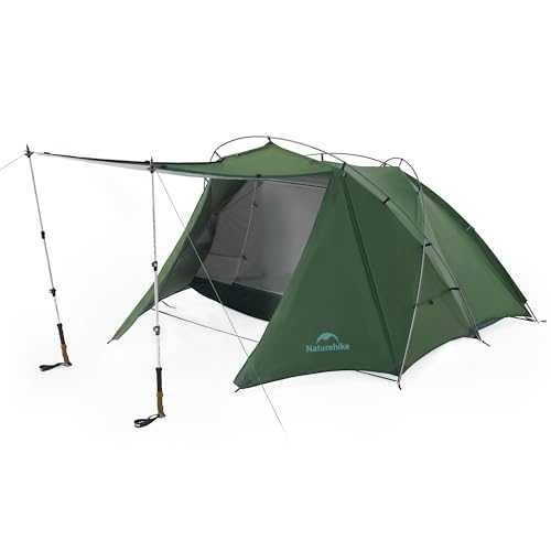 Naturehike Camping Tent 2 Person Tent Waterproof 3000mm Dome Tent Easy Set Up Lightweight Tent Outdoor Tent for Camping Hiking Backpacking Tent