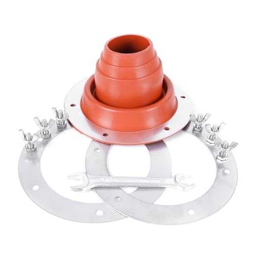 ZBIianxer Silicone Tent Stove Hole Tent Flue Flashing Furnaces Tent Hot Stove Outdoor Tent Stove Vent Resistant Round Base