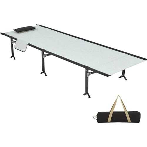 Oversized Folding Camping Cots for Adults Portable for Outdoors Travel Backpack Cot Foldable Camping Bed Cots for Travel