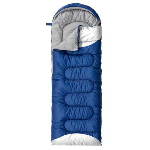 SHELTER Sleeping Bag - 3 Season Light Weight Sleeping Bags for Adults & Kids, Waterproof Sleeping Bag for Camping with Compression Sack, for Hiking, Emergency, Travel, Hunting, Bag for Camping Sleep