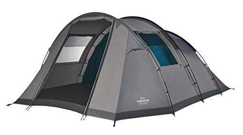 Vango Lulworth Tent For 6 Person For Camping & Hiking Vivid Grey, Size 500 [Amazon Exclusive]