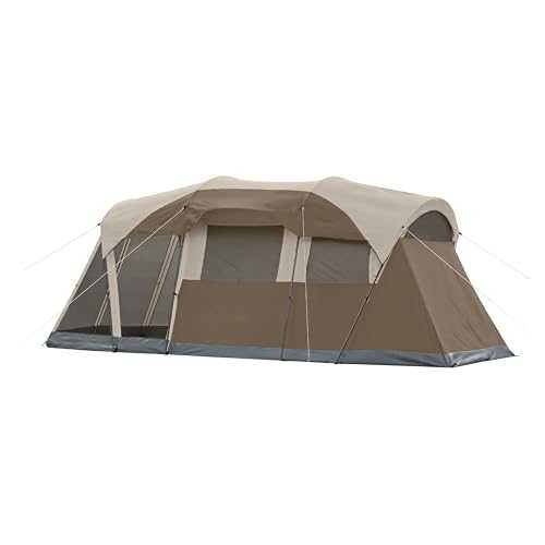 Coleman WeatherMaster Tent with Screened Porch, Weatherproof 6-Person Tent with Screen Room, Rainfly & Carry Bag Included