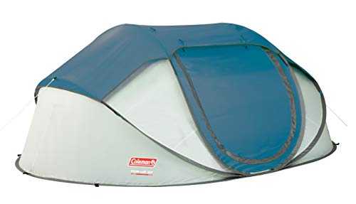 Coleman Pop Up Tent Galiano, 2/4 Man Past Pitch Festival Tent, Absolutely Waterproof 2 Person Popup Camping Tent