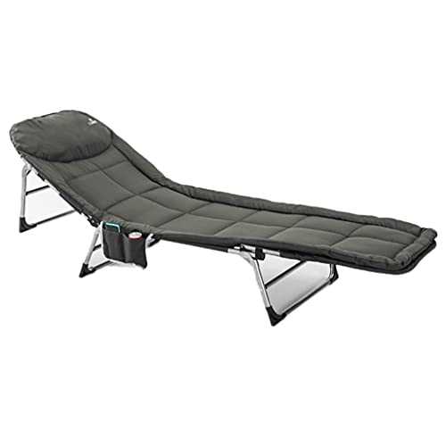 LMJ Folding bed Sponge Thickening Camping Cot – Deluxe Collapsible Single Person Bed In A Bag for Indoor & Outdoor Use– Ultra Lightweight Portable (Color : Gray)