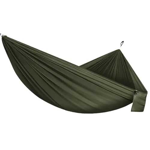 LISHAOHU Hammocks Camping,travel Hammock,Army Green, Blue, Ultra-light Hammock, Compact And Portable, Anti-tip, Suitable For Camping And Camping(Army green)