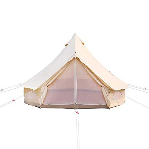 Bell Tent - Luxury All Season Tent for Camping & Glamping Made from Premium & Breathable 3/4m Yurt Tent for Family Camping