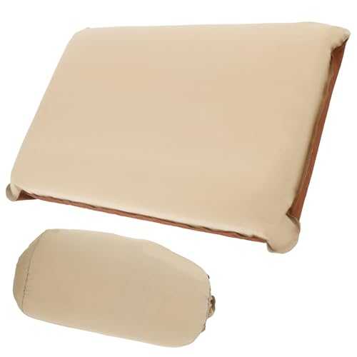 Camping Pillow, Compressible Compact Travel Inflatable Pillows with Carry Bag, Ultralight Ergonomic Blow Up Air Pillow for Neck & Lumbar Support, Camping, Hiking, Beach, Fishing, Office