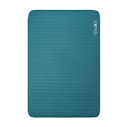 Exped MegaMat Duo Long Wide Plus - Self Inflating Soft Car Sleeping Mat, 4” Foam Pad, Pump Included
