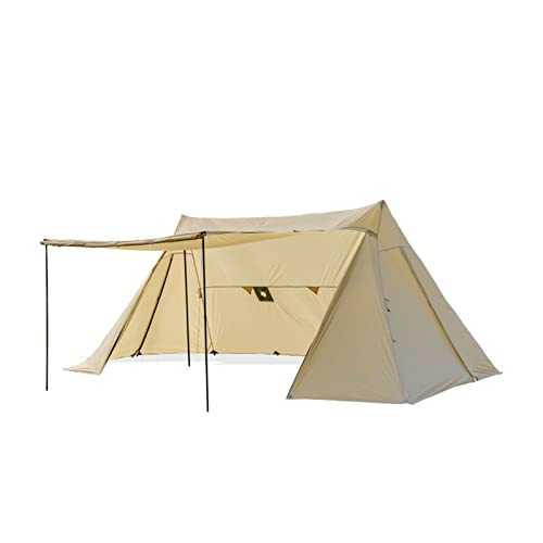 Large canopy multi-person tent Camping Tent One Bedroom & One Living Room For 3-4 people 200T Oxford PU3000 mm Hiking Trekking Tent