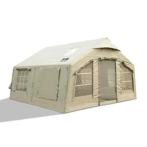ZGHNFOX Inflatable Air Column Tent, Thickened Oxford Cloth Camping Rainproof Camping Equipment, Portable Folding Inflatable Cabin