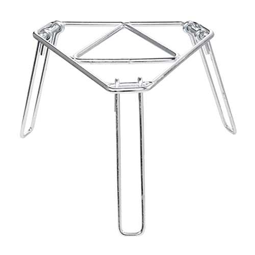 NUZAMAS Foldable Triangle Kettle Stand Furnace Bracket Gas Stove Heat Resistance Collapsible Burner Stove Stand Grill Cooking Pot Campfire Stand for Camping Cooking