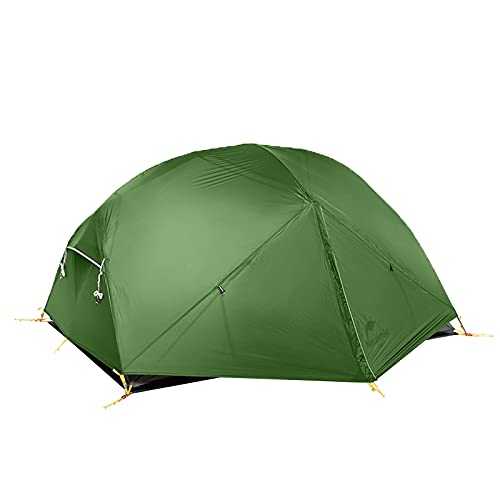 Naturehike Mongar Backpacking Camping Tent 2 Person Lightweight 3 Season Waterproof Hiking Tent Double Crossbars Easy Setup Double Layer for Hunting Outdoor Mountaineering Travel with Footprint