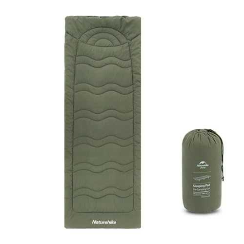 Naturehike Cot Mattress Pad, Sleeping Cot Pads, Comfortable Lightweight Cot Mat, Cotton Soft Warm Thick Camping Cot Pad, for Outdoor & Hiking, Snap Fasteners on The Bottom, with Storage Bag