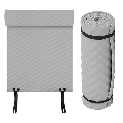 ADVENTURE PEAKS Waterproof EVA Camping Mat Extra Thick 1.5 CM Lightweight EVA Foam Yoga Sleeping Ground Roll Mat With Elastic Straps Ideal For Fishing Exercise Outdoor